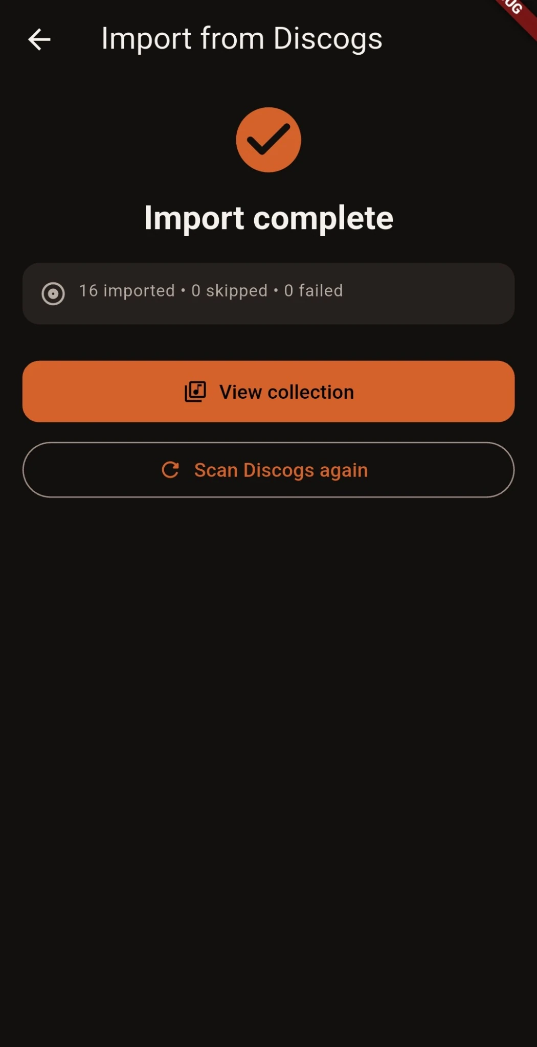 Groovefolio Discogs import complete